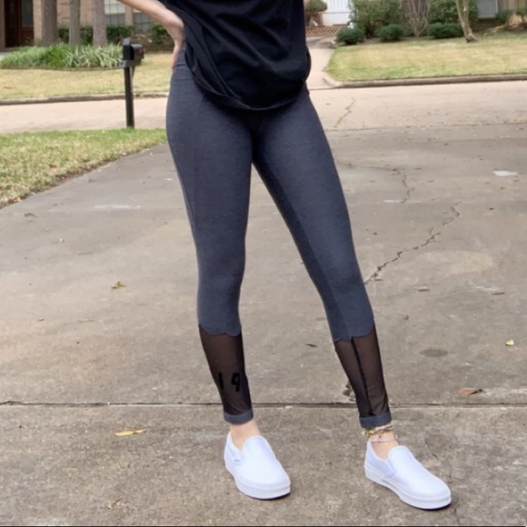 vs pink dark grey basic athletic leggings - Picture 10 of 11